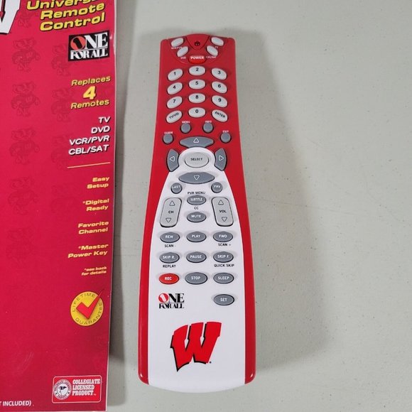University of Wisconsin Badgers Universal Remote Control Plus Instructions - Picture 6 of 6